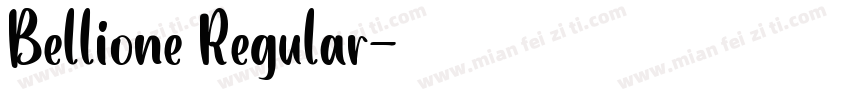 Bellione Regular字体转换